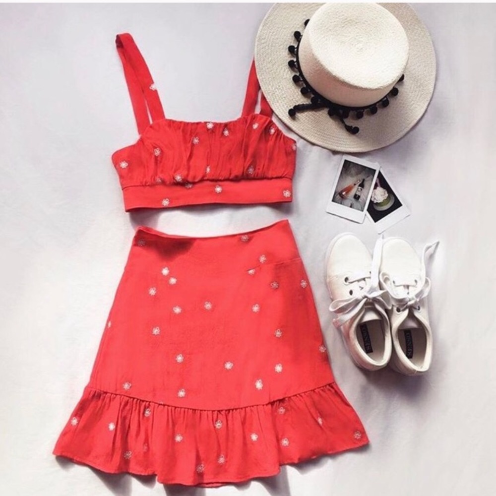 For Love and Lemons Chiquita Matching Skirt Set - Picture 2 of 4